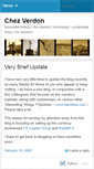 Mobile Screenshot of chezverdon.wordpress.com