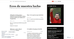 Desktop Screenshot of ecosdenuestralucha.wordpress.com