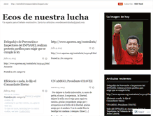 Tablet Screenshot of ecosdenuestralucha.wordpress.com