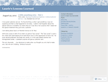 Tablet Screenshot of lauriebahr.wordpress.com