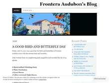 Tablet Screenshot of fronteraaudubon.wordpress.com