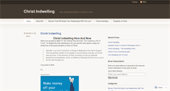 Desktop Screenshot of christindwelling.wordpress.com