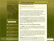 Tablet Screenshot of parambrambhachakradhar.wordpress.com