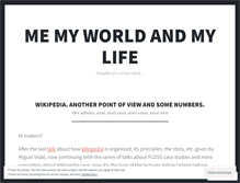 Tablet Screenshot of memyworldandmylife.wordpress.com