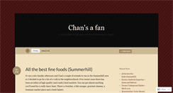 Desktop Screenshot of chansafan.wordpress.com