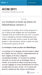 Mobile Screenshot of acim2011.wordpress.com