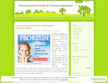 Tablet Screenshot of naturalmountainhealth.wordpress.com