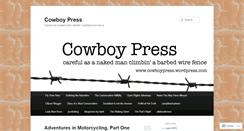 Desktop Screenshot of cowboypress.wordpress.com