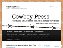 Tablet Screenshot of cowboypress.wordpress.com