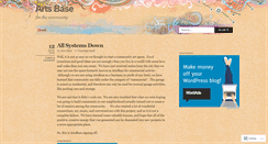 Desktop Screenshot of communityartcraft.wordpress.com