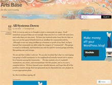 Tablet Screenshot of communityartcraft.wordpress.com