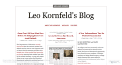 Desktop Screenshot of leokornfeld.wordpress.com