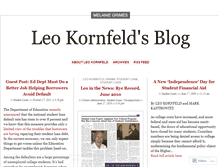 Tablet Screenshot of leokornfeld.wordpress.com