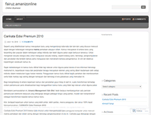 Tablet Screenshot of fairuzamanizonline.wordpress.com