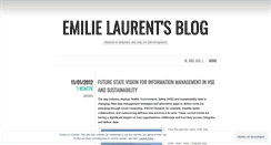 Desktop Screenshot of emilielaurent.wordpress.com