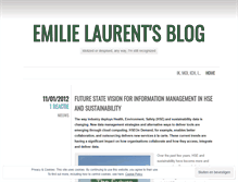 Tablet Screenshot of emilielaurent.wordpress.com