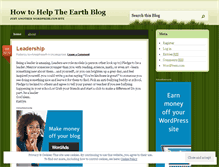 Tablet Screenshot of howtohelptheearth.wordpress.com