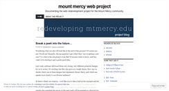 Desktop Screenshot of mountmercyweb.wordpress.com
