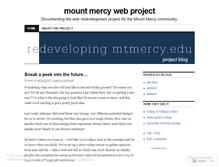 Tablet Screenshot of mountmercyweb.wordpress.com