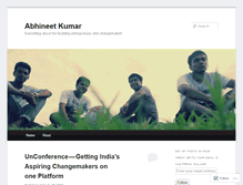 Tablet Screenshot of abhineetkumar.wordpress.com