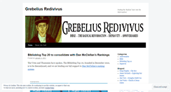 Desktop Screenshot of grebeliusredivivus.wordpress.com