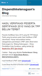 Mobile Screenshot of dispendikketenagaan.wordpress.com