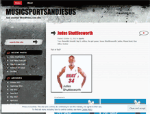 Tablet Screenshot of musicsportsandjesus.wordpress.com