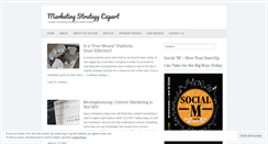 Desktop Screenshot of marketingstrategyexpert.wordpress.com