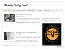 Tablet Screenshot of marketingstrategyexpert.wordpress.com