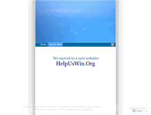 Tablet Screenshot of helpuswin.wordpress.com