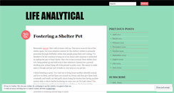Desktop Screenshot of lifeanalytical.wordpress.com
