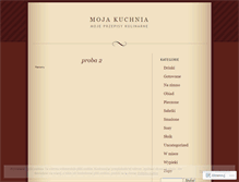 Tablet Screenshot of mojakuchnia.wordpress.com