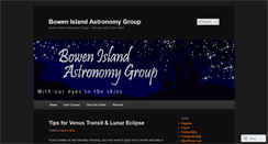 Desktop Screenshot of bowenastro.wordpress.com