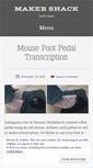 Mobile Screenshot of makershack.wordpress.com
