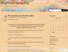 Tablet Screenshot of ecolesaintefoy.wordpress.com