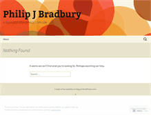 Tablet Screenshot of philipbradbury.wordpress.com