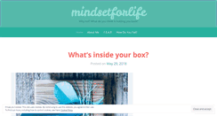 Desktop Screenshot of mindsetforlife.wordpress.com