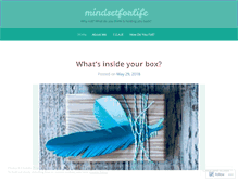 Tablet Screenshot of mindsetforlife.wordpress.com