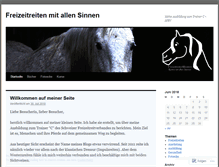 Tablet Screenshot of freizeitreitenwestern.wordpress.com