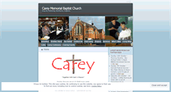 Desktop Screenshot of careymemorialbaptistchurch.wordpress.com