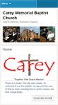 Mobile Screenshot of careymemorialbaptistchurch.wordpress.com