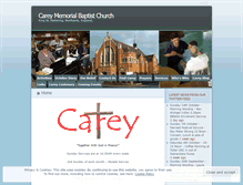 Tablet Screenshot of careymemorialbaptistchurch.wordpress.com