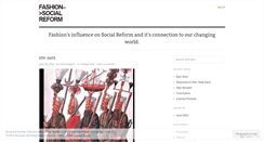 Desktop Screenshot of fashionandsocialreform.wordpress.com