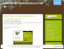 Tablet Screenshot of karenthefarmersdaughter.wordpress.com