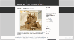 Desktop Screenshot of fabulouslyneat.wordpress.com
