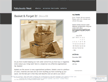 Tablet Screenshot of fabulouslyneat.wordpress.com