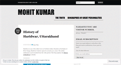 Desktop Screenshot of kumarmohit.wordpress.com