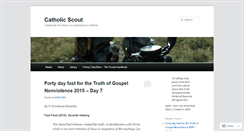 Desktop Screenshot of catholicscout.wordpress.com