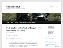 Tablet Screenshot of catholicscout.wordpress.com