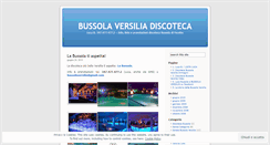 Desktop Screenshot of discotecabussola.wordpress.com